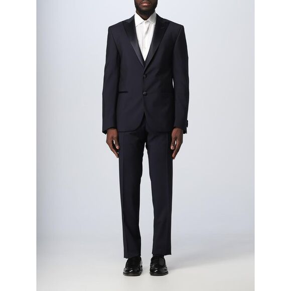 Corneliani Suit Men Blue